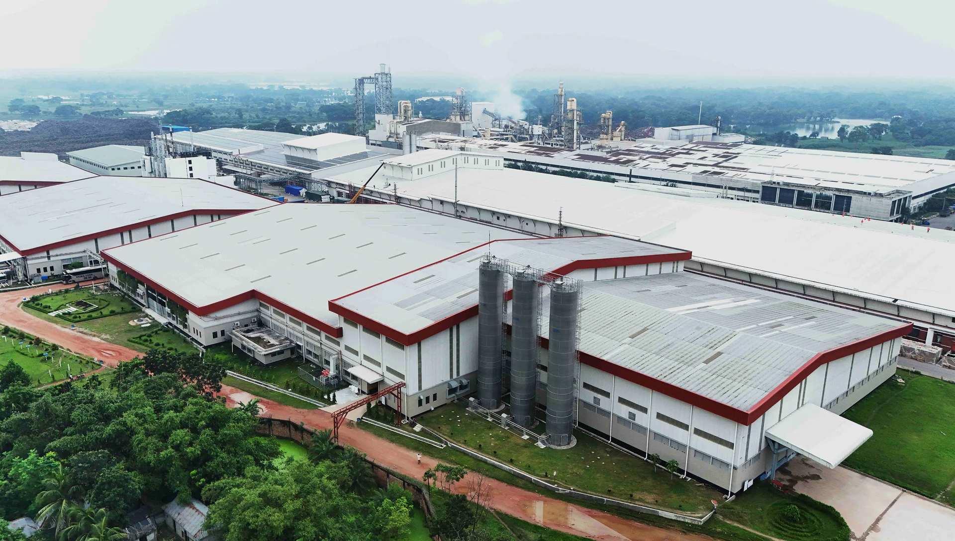 Akij Homeware aerial factory view